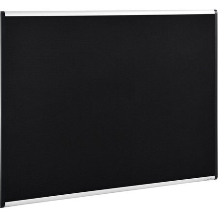 GLOBAL INDUSTRIAL 36inW x 24inH Fabric Mesh Bulletin Board, Black 695876